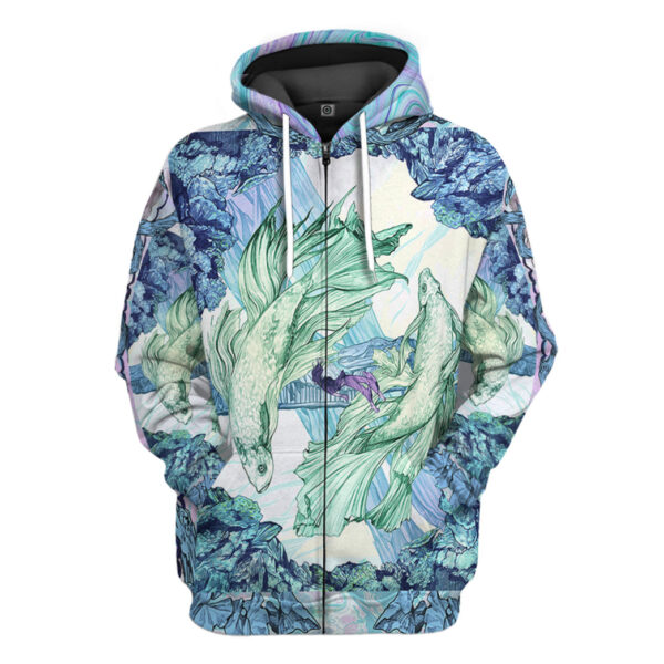 Gearhumans 3D The Bright Side Of Pisces Custom Tshirt Hoodie Apparel