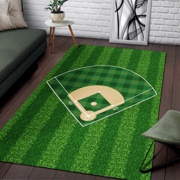Gearhumans BASEBALL GREEN RUG