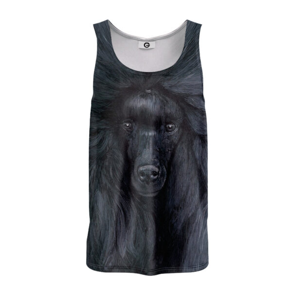 Gearhumans 3D Black Poodle Custom Tanktop