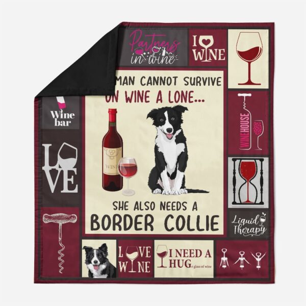 Gearhuman 3D She Also Needs A Border Collie Quilt