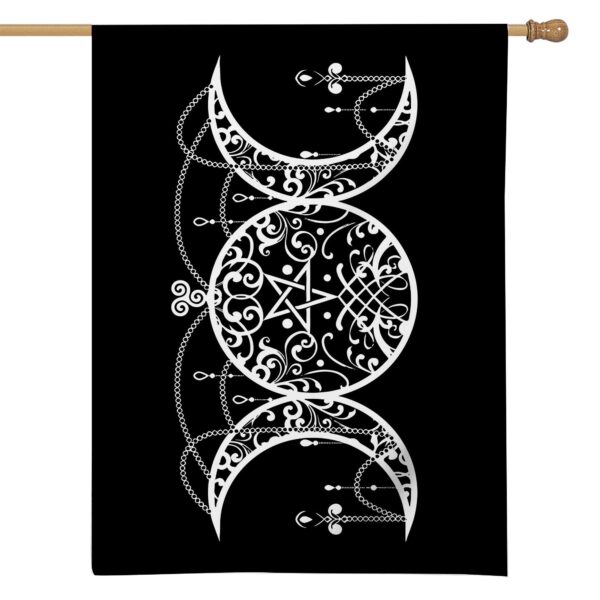 Gearhuman 3D Tripple Goddess Symbol Wicca Flag
