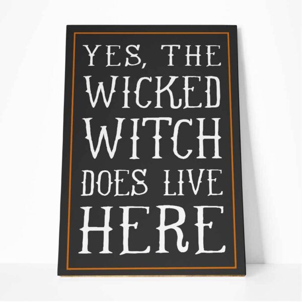 Gearhuman 3D Wicked Witch Does Live Here Canvas