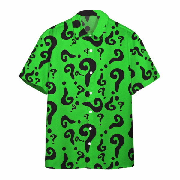 Gearhumans 3D DC The Riddler Custom Hawaii Shirt