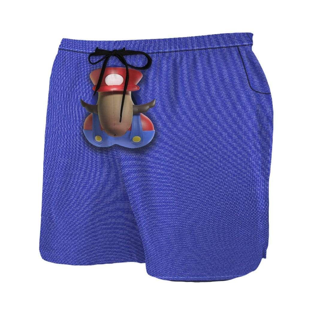 Gearhumans 3D Adam SUPER MARIO Custom Summer Beach Shorts Swim Trunks GN220610 Men Shorts