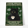 Gearhuman 3D Coffee Spelled Black Cat Custom Canvas GB19012 Canvas 1 Piece Non Frame M