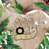 Gearhuman 3D Family Of 3 Mask Toilet Paper 2020 Christmas Ornament Custom Name GV221016 Ornament Acrylic 1Pc
