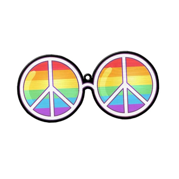 Gearhuman 3D Sunglasses Peace Hippie Christmas Ornament GV26103 Ornament