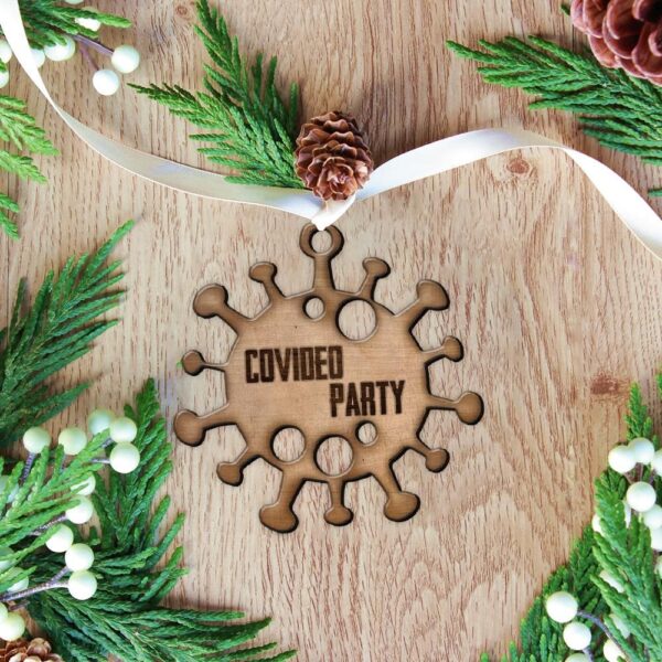 Gearhuman 3D Covideo Party Virus Christmas Ornament GV23104 Ornament Acrylic 1Pc