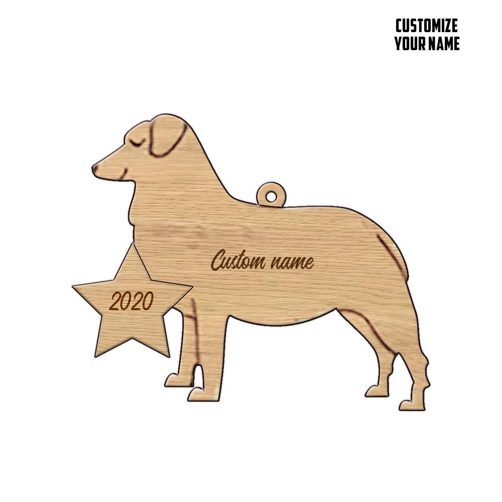 Gearhuman 3D Australian Shepherd 2020 Custom Name Christmas Ornament GV291015 Ornament