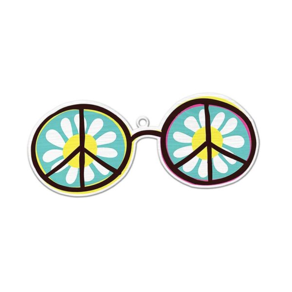 Gearhuman 3D Xmas Hippie Sunglasses Christmas Ornament GV261016 Ornament