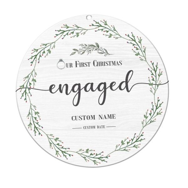 Gearhuman 3D Engaged Christmas Custom Ornament SR25117 Ornament Acrylic 1Pc