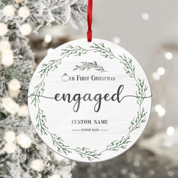 Gearhuman 3D Engaged Christmas Custom Ornament SR25117 Ornament