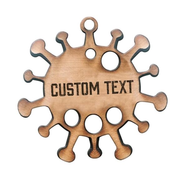 Gearhuman 3D Virus Custom Text Christmas Ornament GV23102 Ornament