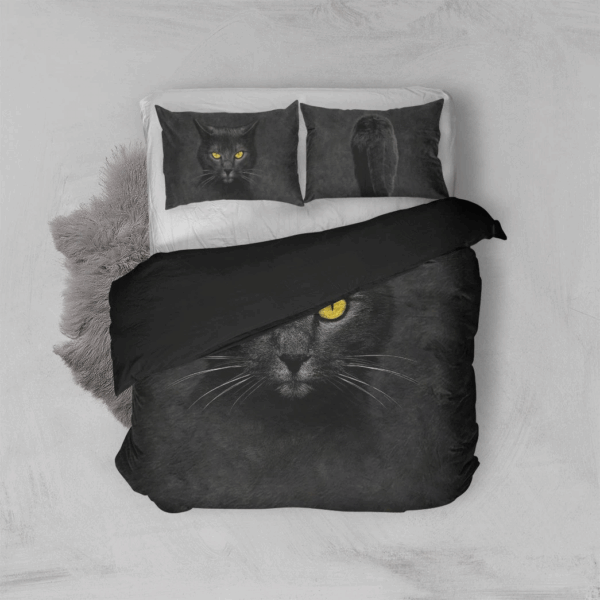 Gearhuman 3D Black Cat Custom Bedding Set GB181112 Bedding Set