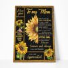 Gearhumans Gearhuman 3D To My Mom Sunflower Canvas GJ010413 Canvas 1 Piece Non Frame M