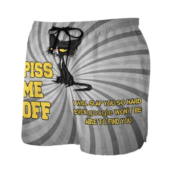 Gearhumans 3D Black Cat Custom Beach Shorts Swim Trunks GL10073 Men Shorts