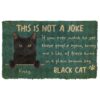 Gearhuman 3D This Is Not A Joke Black Cat Custom Doormat GB28012 Doormat Doormat S(15,8''x23,6'')