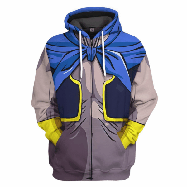 Gearhumans Gearhuman 3D Evil Buu Majin Boo Dragon Ball Tshirt Hoodie Apparel GV15036 3D Apparel Zip Hoodie S