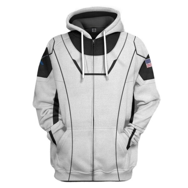 Gearhuman 3D Space Force Spacesuit Hoodie Apparel GV280512 3D Custom Fleece Hoodies Zip Hoodie S