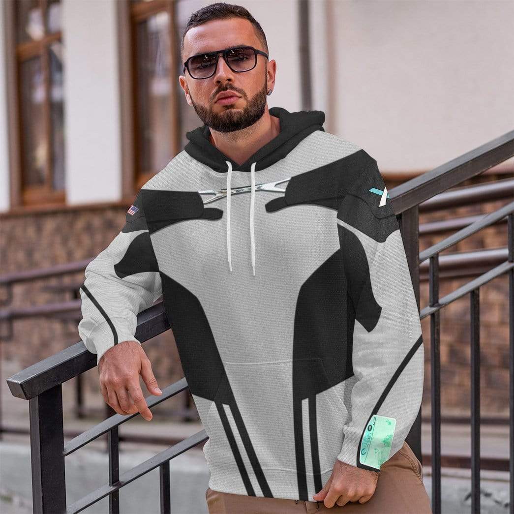 Gearhuman 3D SpaceX Spacesuit Custom Hoodie Apparel GW07061 3D Custom Fleece Hoodies