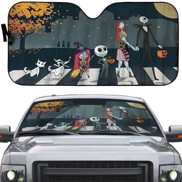 gearhumans 3D The Nightmare Before Christmas Custom Car Auto Sunshade GW05088 Auto Sunshade