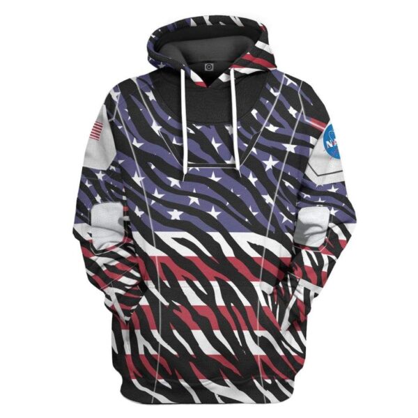 Gearhuman 3D America SpaceX Spacesuit Custom Hoodie Apparel GL10063 3D Custom Fleece Hoodies Hoodie S