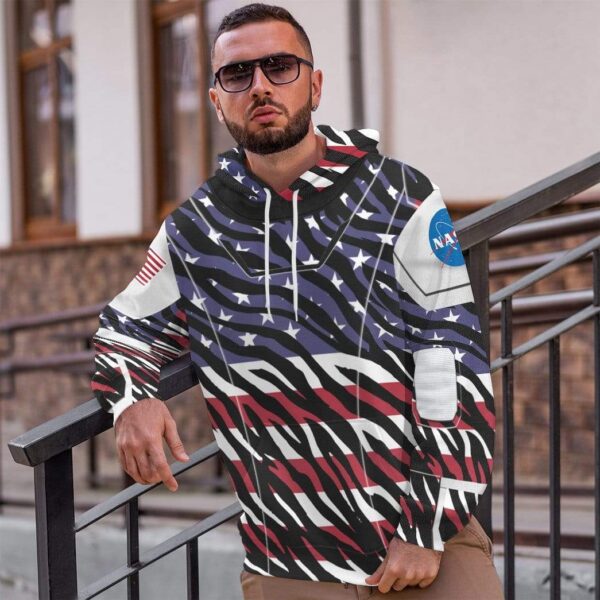 Gearhuman 3D America SpaceX Spacesuit Custom Hoodie Apparel GL10063 3D Custom Fleece Hoodies