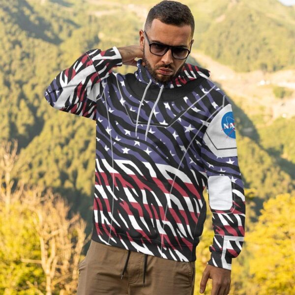 Gearhuman 3D America SpaceX Spacesuit Custom Hoodie Apparel GL10063 3D Custom Fleece Hoodies