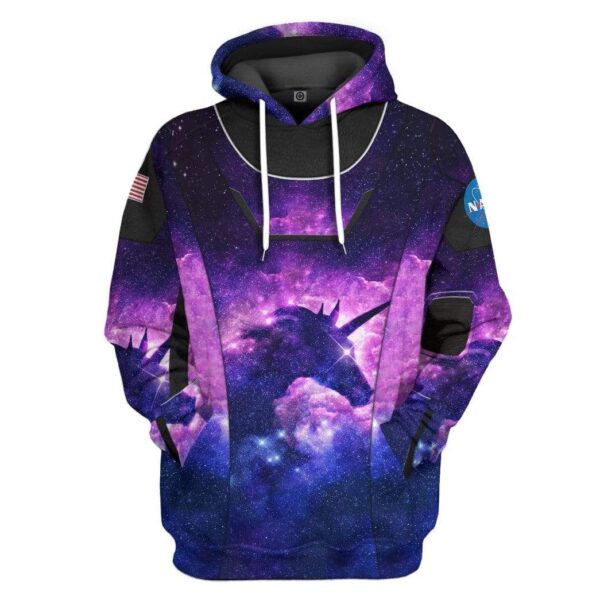 Gearhuman 3D Unicorn SpaceX Spacesuit Custom Hoodie Apparel GL10062 3D Custom Fleece Hoodies Hoodie S