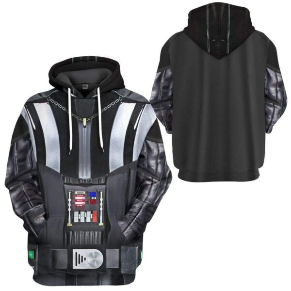 Gearhuman 3D Darth Vader Costume Custom Hoodie Apparel GW20085 3D Custom Fleece Hoodies