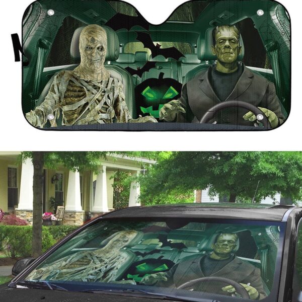 Gearhuman 3D Frankenstein And The Mummy Custom Car Auto Sunshade GW28087 Auto Sunshade