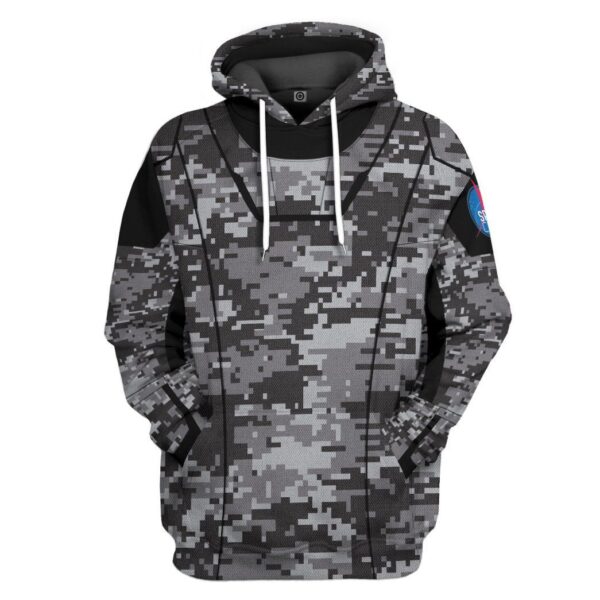 Gearhuman 3D Camo Space Crew Spacesuit Custom Hoodie Apparel GN25084 3D Custom Fleece Hoodies Hoodie S