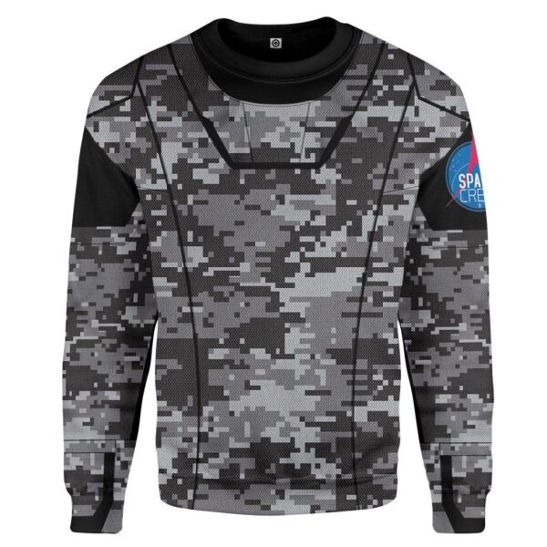 Gearhuman 3D Camo Space Crew Spacesuit Custom Sweatshirt Apparel GN25084 Sweatshirt Sweatshirt S
