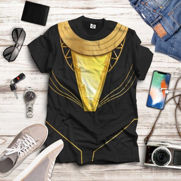Gearhuman 3D DC Black Adam Costume Custom Tshirt Apparel GW24083 3D T-shirt
