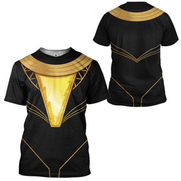 Gearhuman 3D DC Black Adam Costume Custom Tshirt Apparel GW24083 3D T-shirt