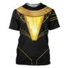 Gearhuman 3D DC Black Adam Costume Custom Tshirt Apparel GW24083 3D T-shirt T-Shirt S