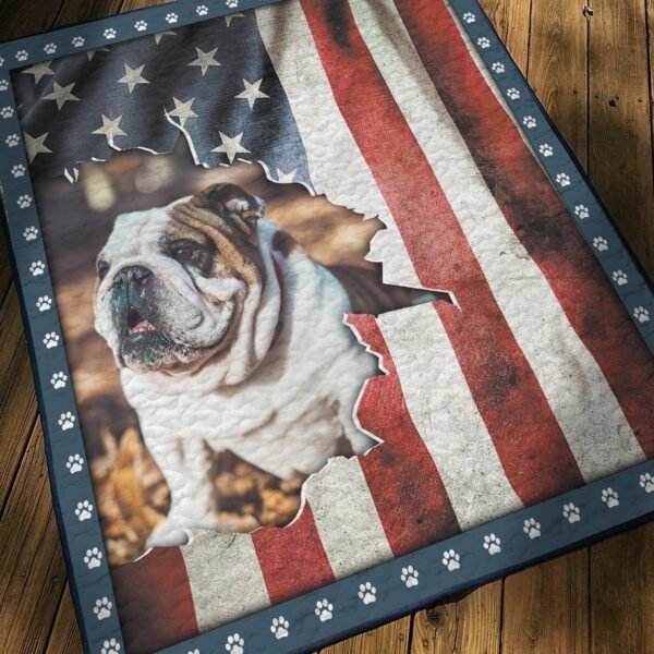 Gearhuman 3D Bulldog Custom Quilt GV010920 Quilt