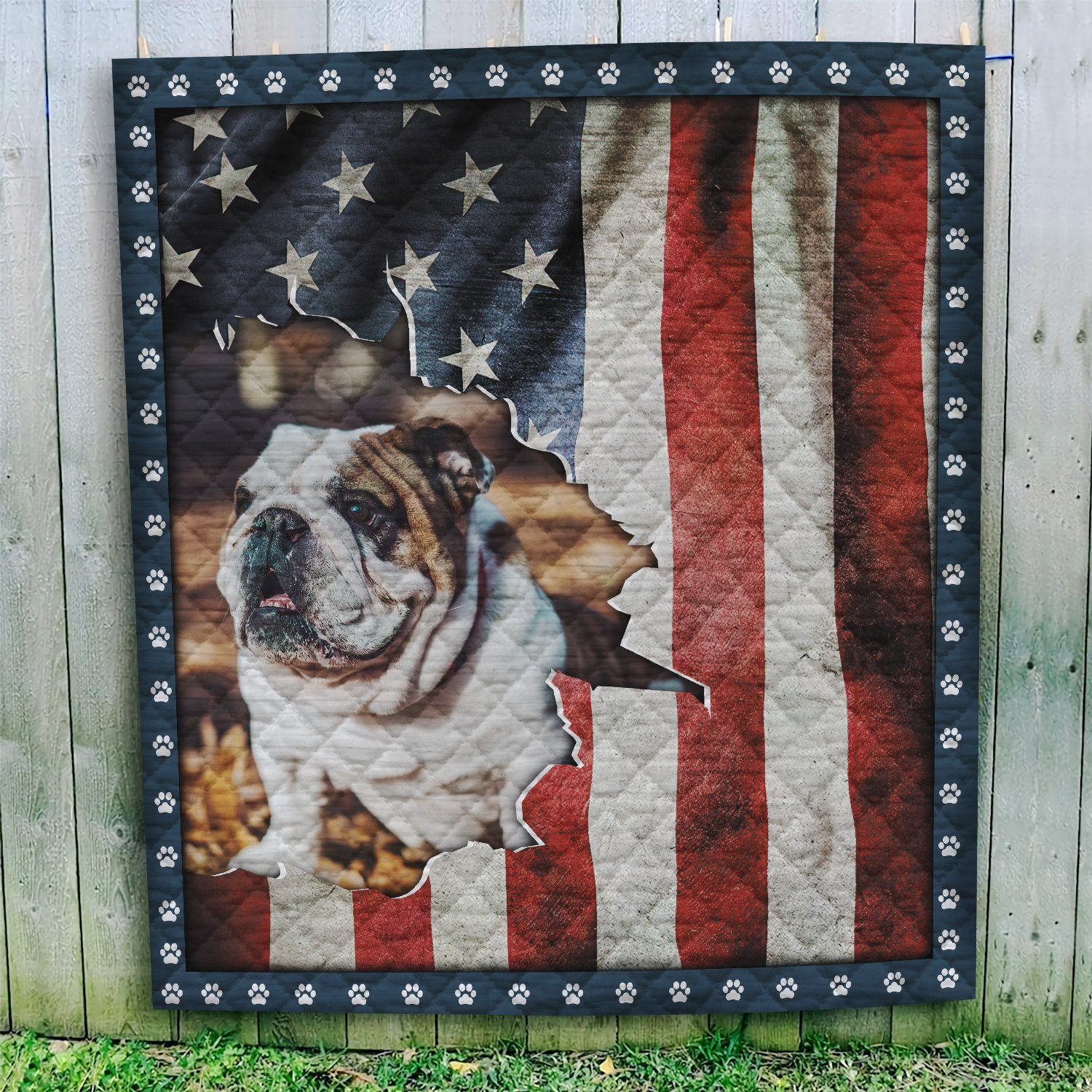 Gearhuman 3D Bulldog Custom Quilt GV010920 Quilt