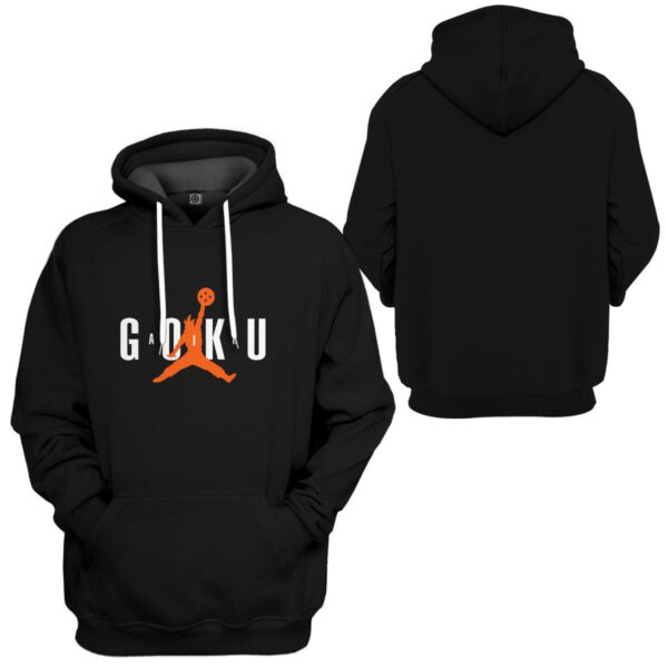 Gearhuman 3D Air Goku Custom Hoodie Apparel GN26089 3D Custom Fleece Hoodies