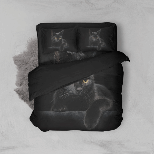 Gearhuman 3D Black Cat Bedding Set GK29126 Combo Bedding Bedding Set Twin 3PCS