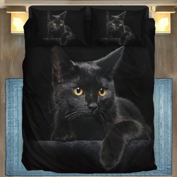 Gearhuman 3D Black Cat Bedding Set GK29126 Combo Bedding