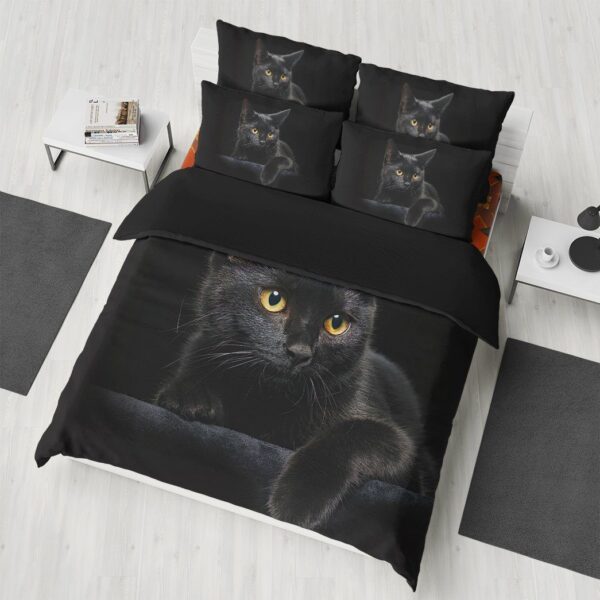 Gearhuman 3D Black Cat Bedding Set GK29126 Combo Bedding