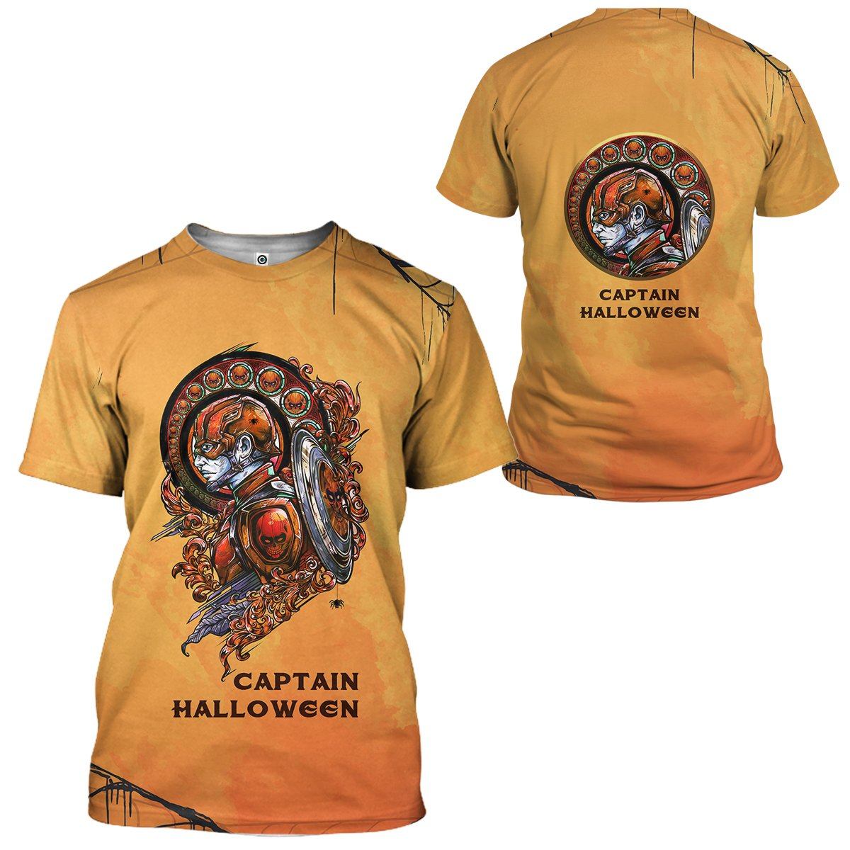 Gearhuman 3D Captain Halloween Custom Tshirt Apparel GJ02102 3D T-shirt
