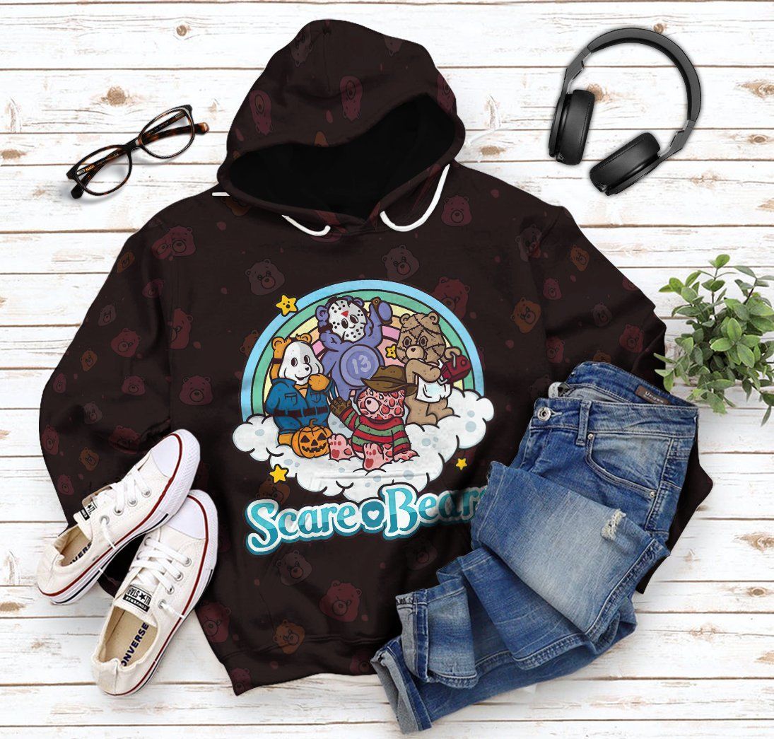 Gearhuman 3D Care Bears Halloween Hoodie Apparel GJ23094 3D Apparel