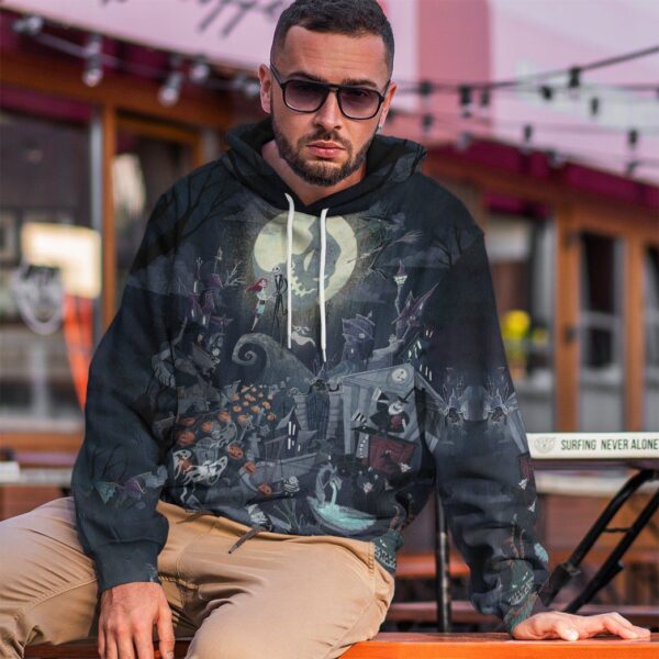 Gearhuman 3D The Nightmare Before Christmas Custom Hoodie Apparel GT16092 3D Custom Fleece Hoodies