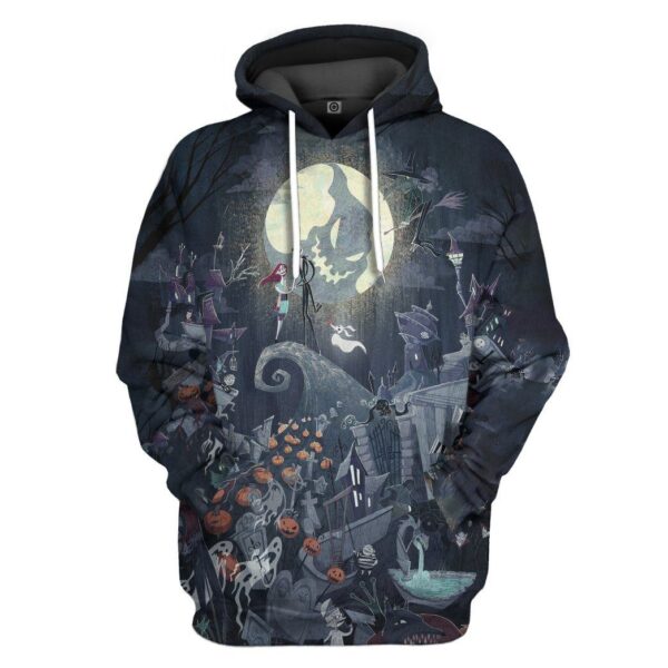 Gearhuman 3D The Nightmare Before Christmas Custom Hoodie Apparel GT16092 3D Custom Fleece Hoodies Hoodie S
