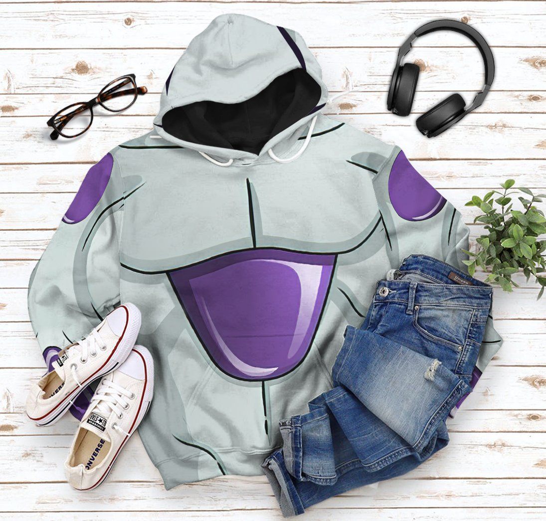 Gearhuman 3D Frieza Dragon Ball Custom Hoodie Apparel GV24094 3D Apparel