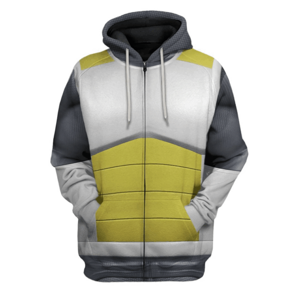 Gearhuman 3D Vegeta Saiyan Battle Armor Dragon Ball Super Custom Hoodie Apparel GV210918 3D Apparel Zip Hoodie S