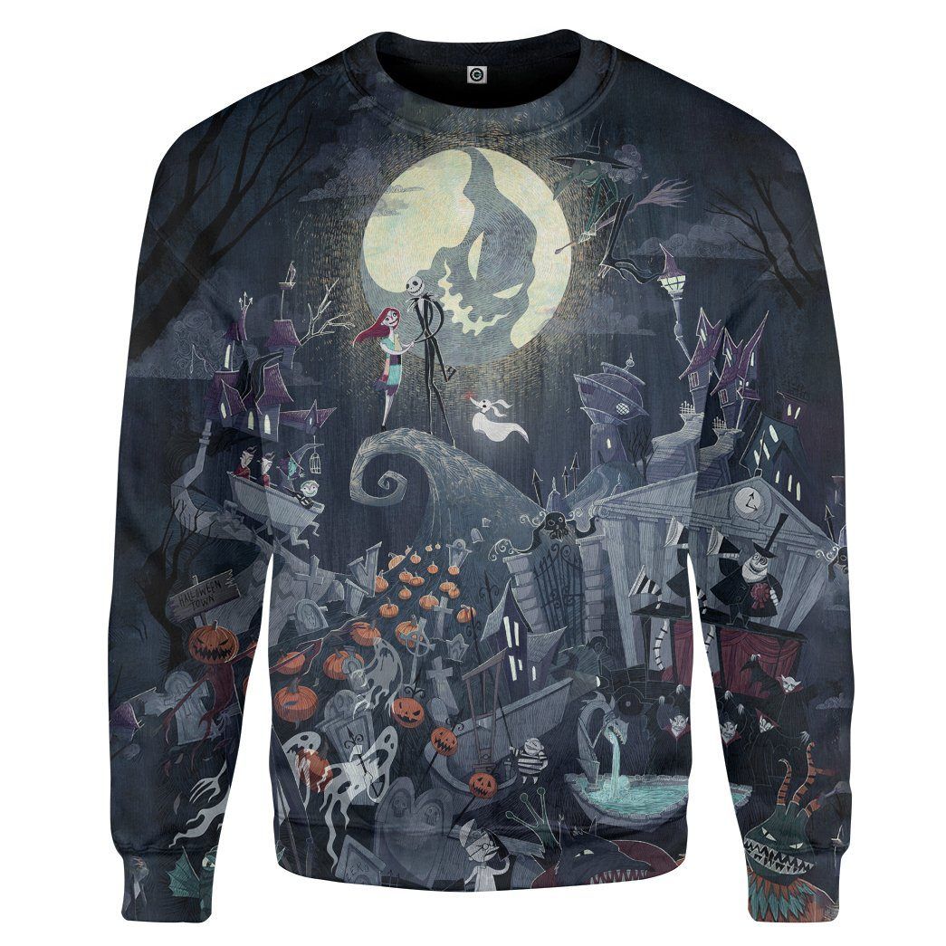 Gearhuman 3D The Nightmare Before Christmas Custom Sweatshirt Apparel GT16092 Sweatshirt Sweatshirt S