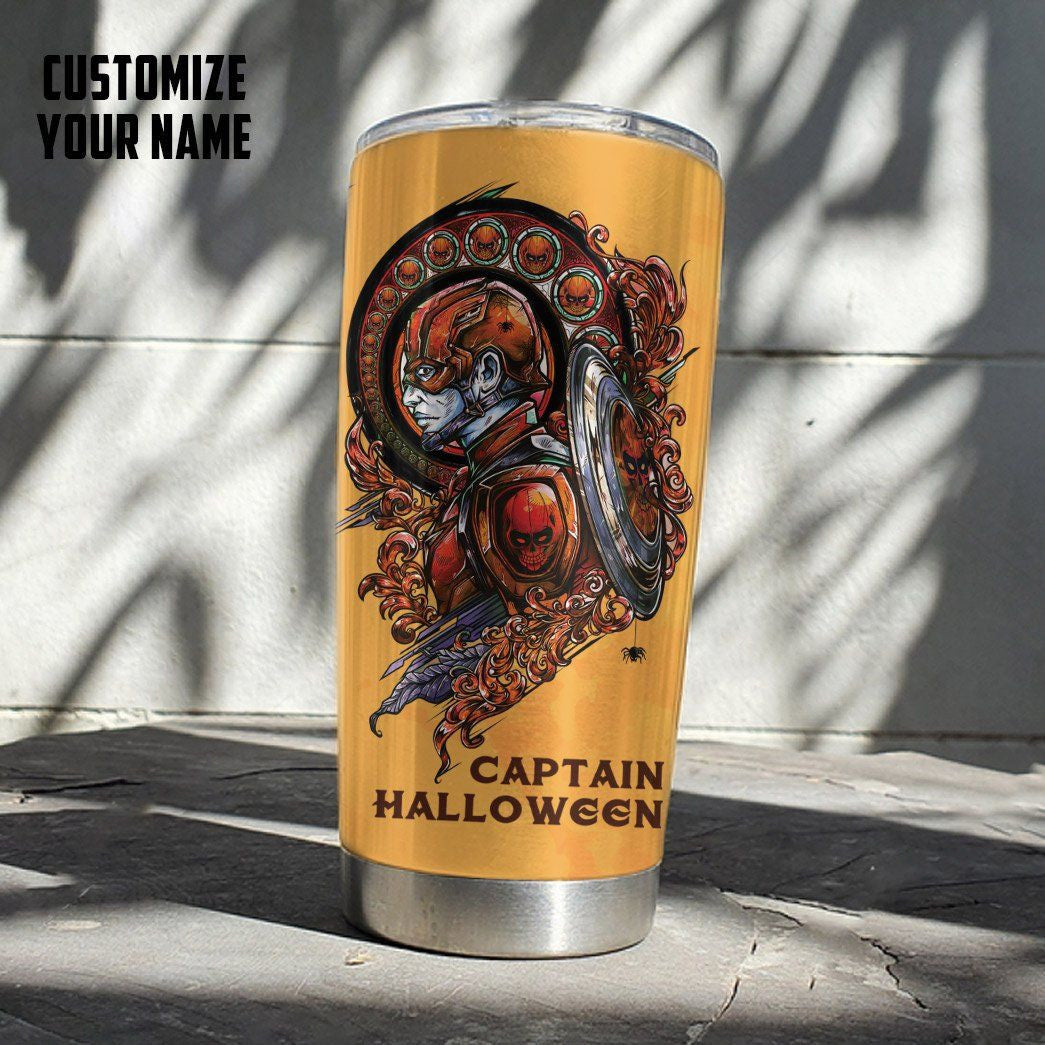 Gearhuman 3D Captain Halloween Custom Design Vacuum Insulated Tumbler GJ02101 Tumbler